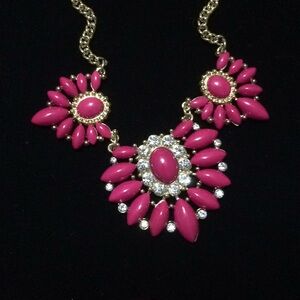 Gold and pink necklace